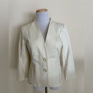Cream Joan Rivers blazer
